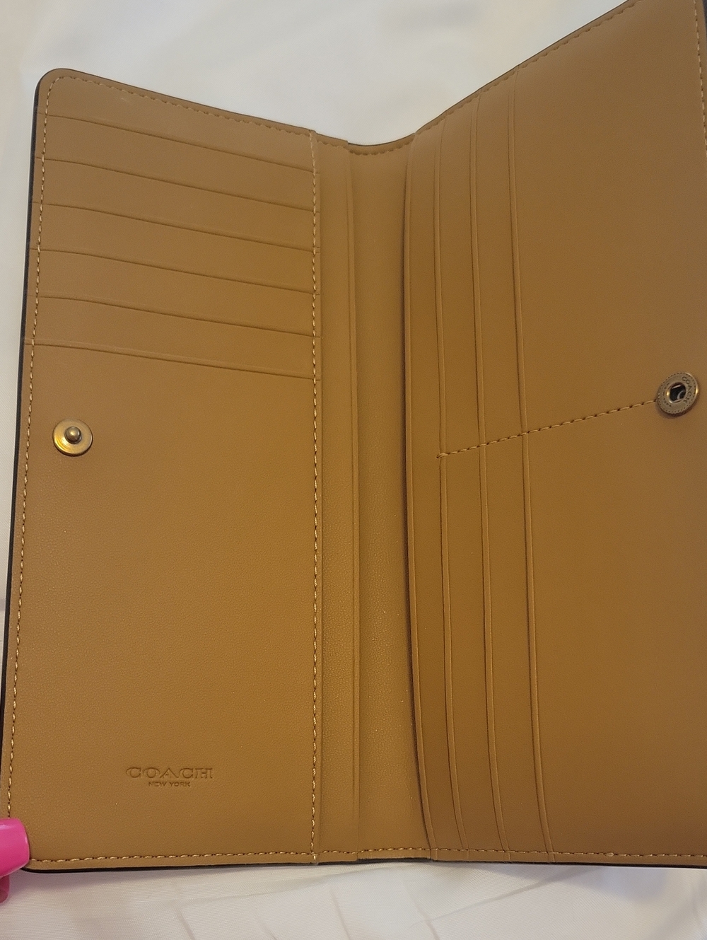 Coach Essential slim wallet in Honey Brown - Picture 7 of 11